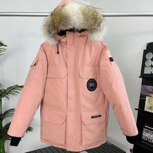 🧥 Canada Goose Pink Parka with Fur Hood 🧥